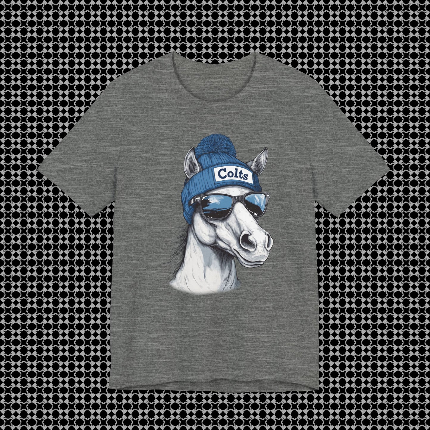 ⭐ Ind!anapol!s Trot Star – Beanie Horse NFL Tee