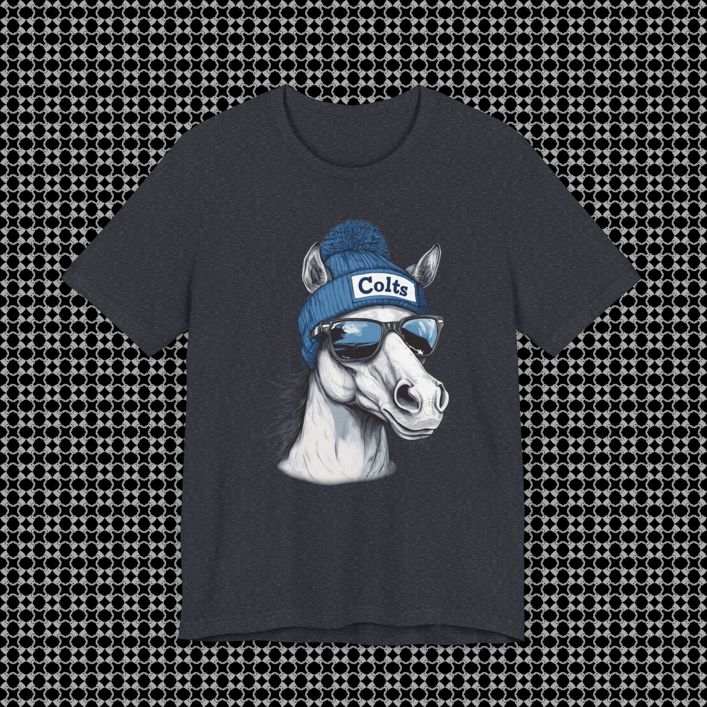 ⭐ Ind!anapol!s Trot Star – Beanie Horse NFL Tee